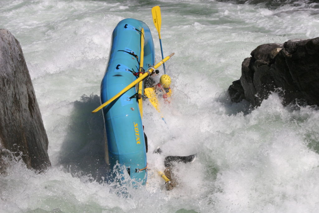 rafting flip - life jackets and wetsuits for flotation and padding