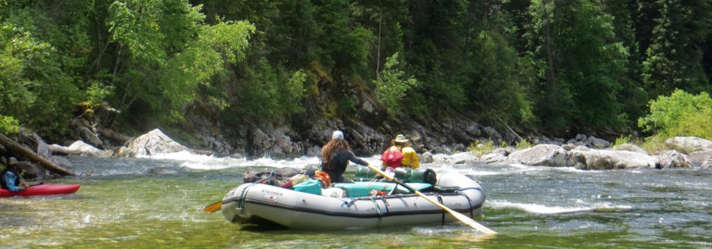 shows gradient of galloping gerdie rapid on the Selway River