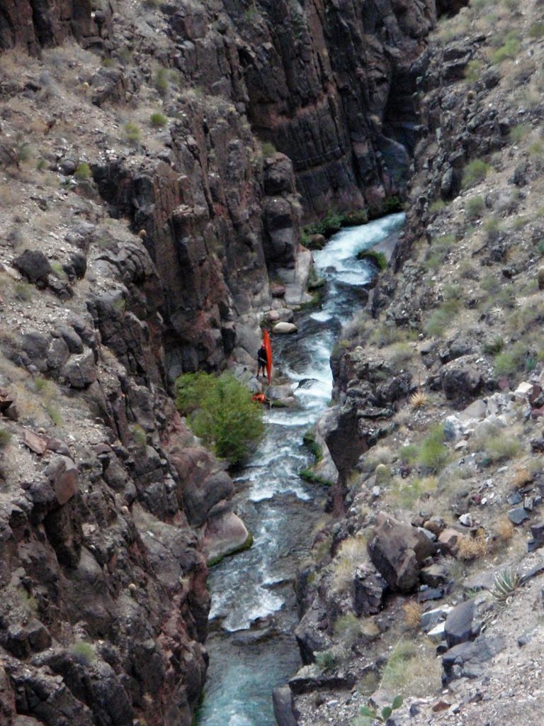 Tapeats Creek Kayaking in tapeats gorge