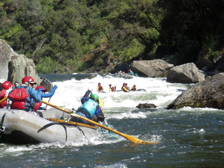 Shows what split rock rapid looks like at high water