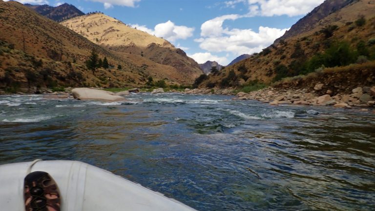 show view looking downstream at Haystack Rapid