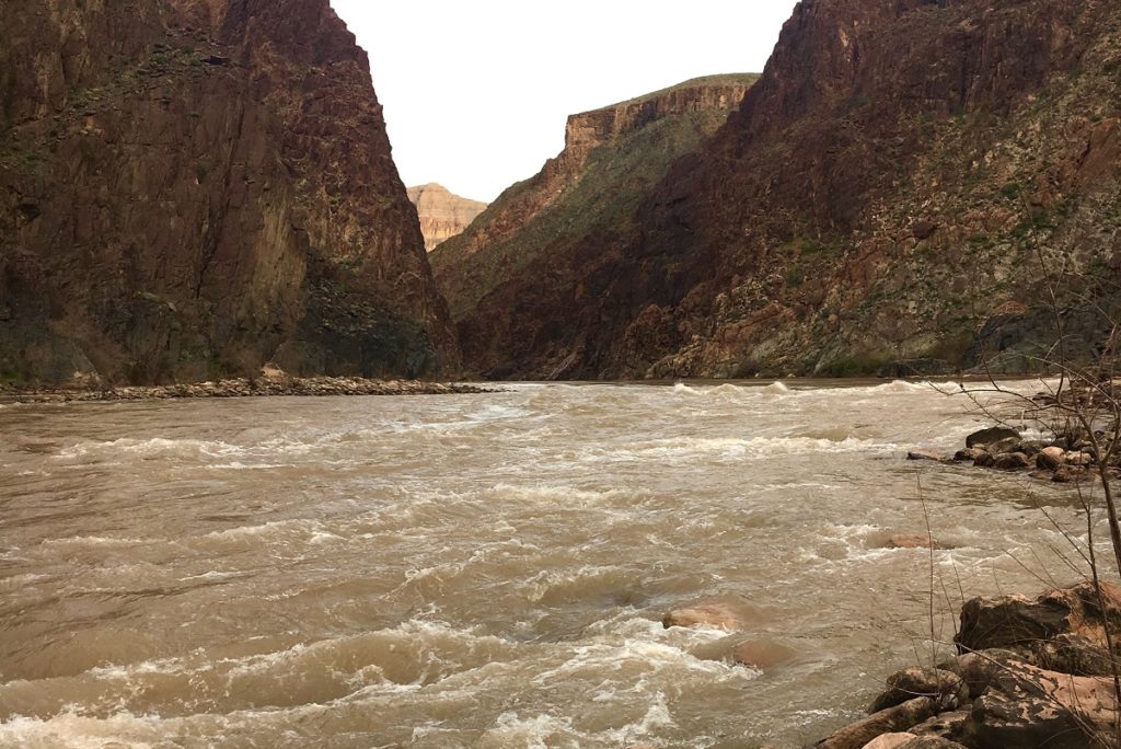 diamond creek rapid at one day Grand canyon rafting put-in