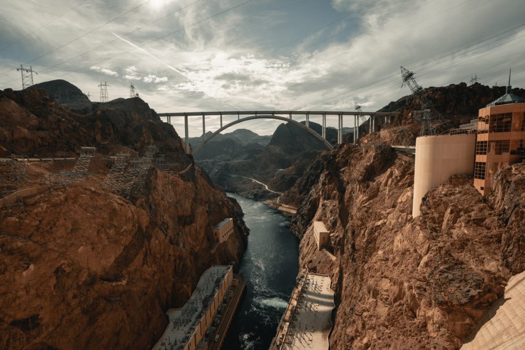 looking downstream on the Colorado River through Black Canyon