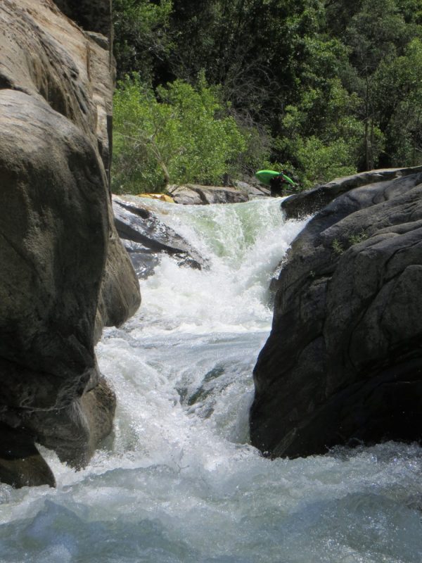 view upstream of Granite Falls on the North Fork Tuolumne